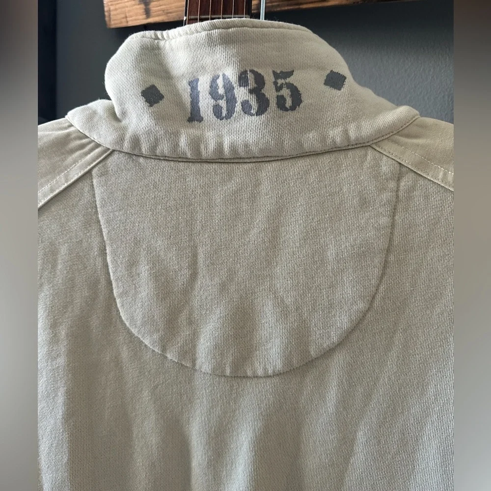 Sperry Men's Beige Quarter-Zip Pullover